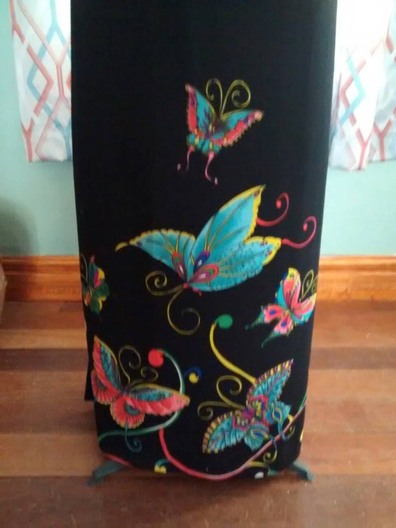 Dramatic Butterfly Maxi Dress Gown - image 2