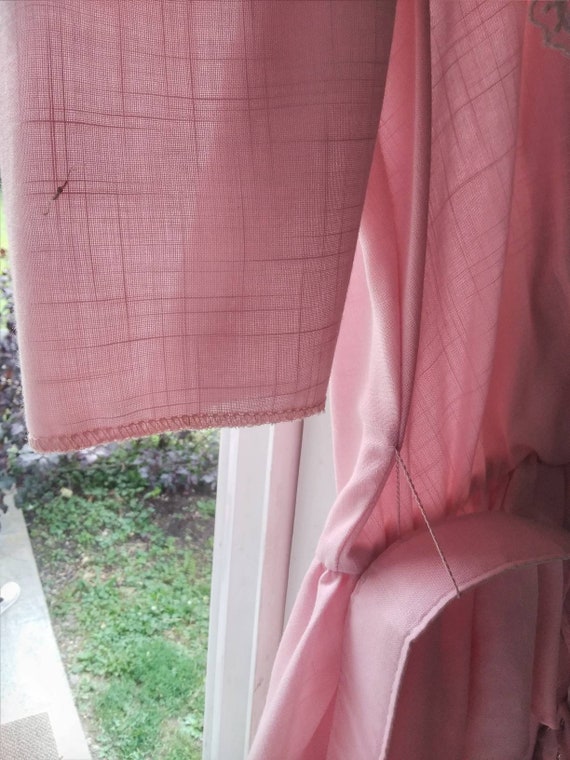 Pretty Pink Belted Peplum Dress - image 7