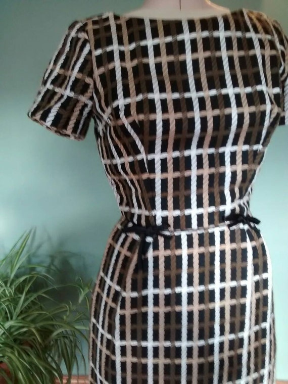 Plaid Mad Men Wiggle Pencil Dress