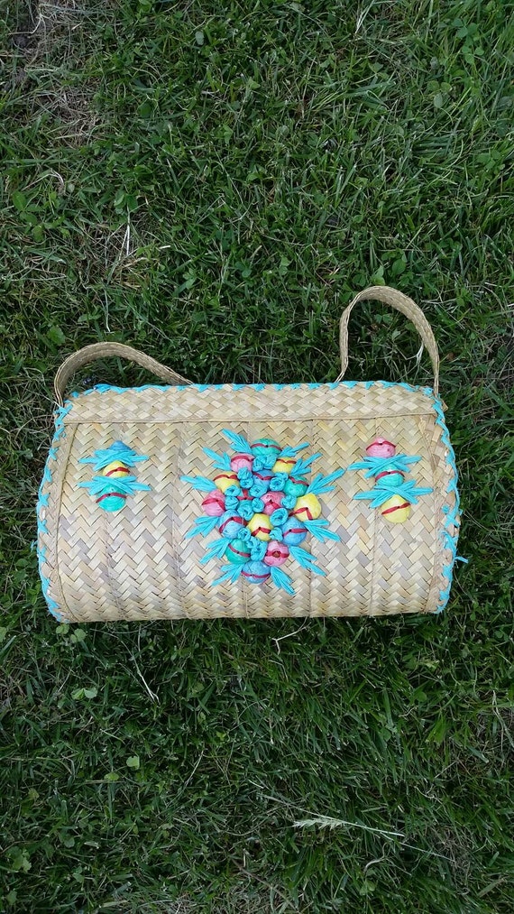 Adorable Colorful Bohemian  Straw Bag - image 2