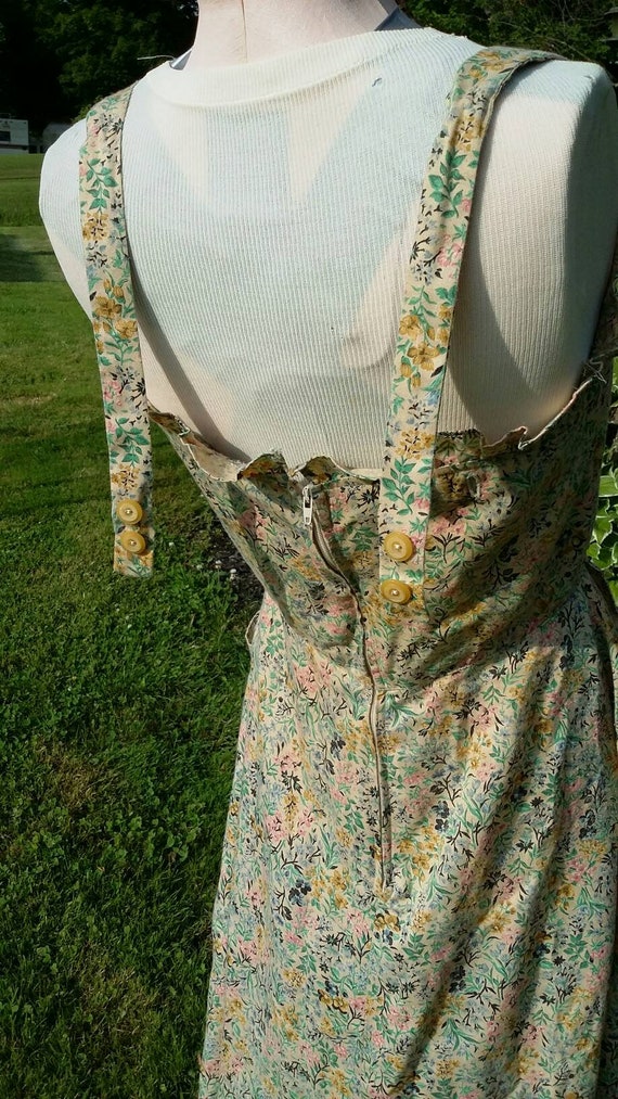 Mid Century Pastel Calico Sundress - image 5