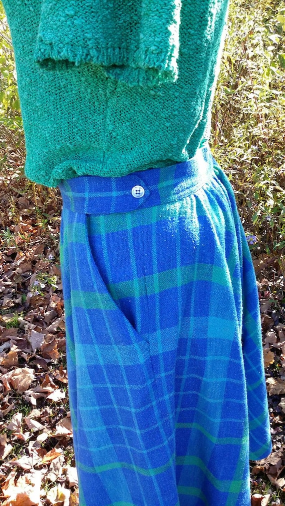 Luxurious Liz Claiborne Plaid Full Skirt - image 4