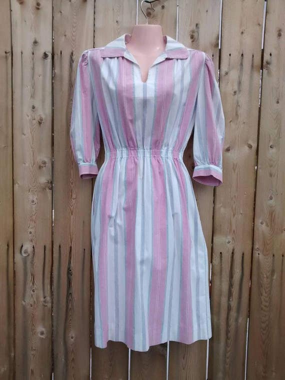 Timeless Cotton Summer Striped Dress - image 1