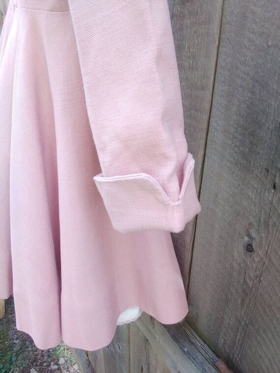 Pink Linen Full Circle Toddler Princess Coat - image 4