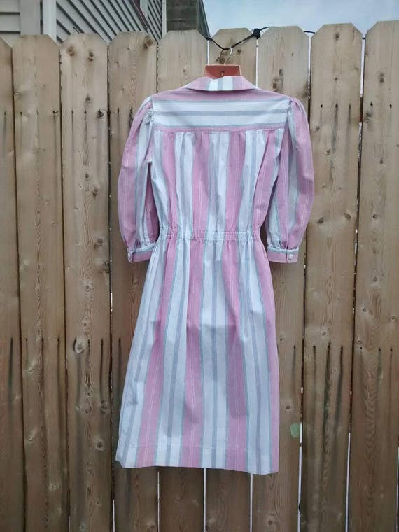 Timeless Cotton Summer Striped Dress - image 2