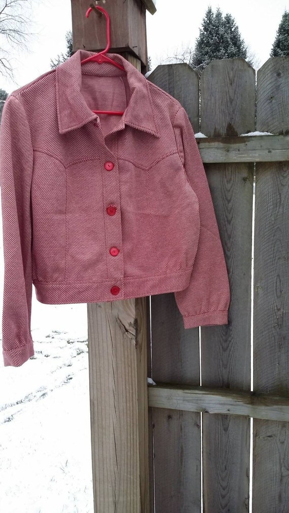 Rockabilly Cropped Gabordine Jacket