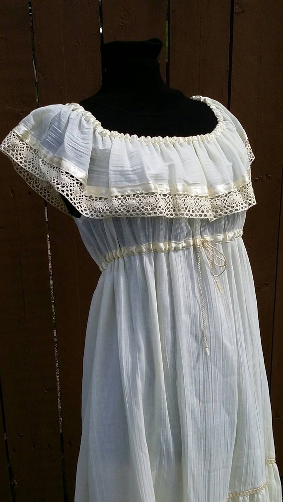 Bohemian Ivory Gauze Sundress