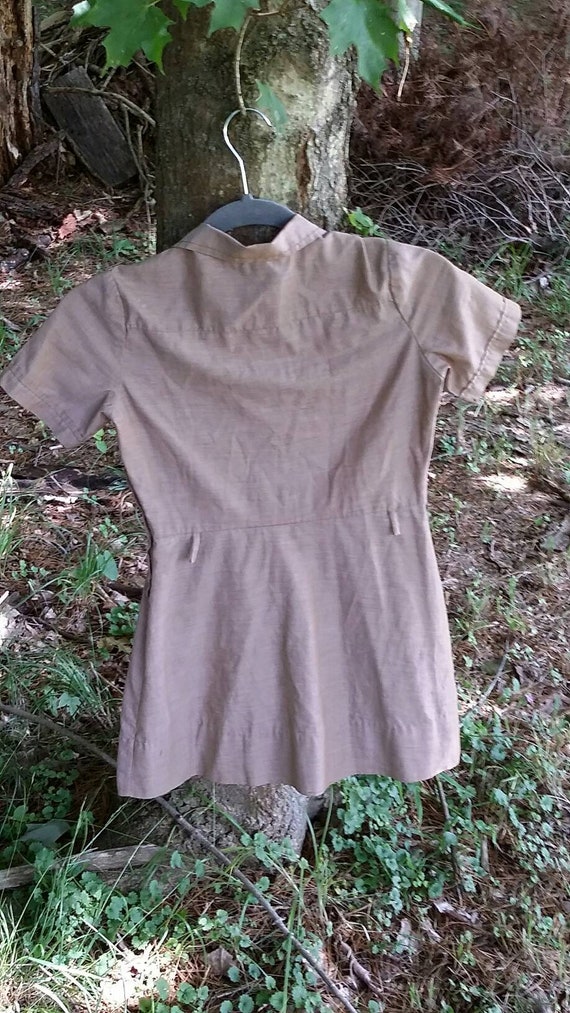 Little Girls Brownie Girl Scout Dress - image 3