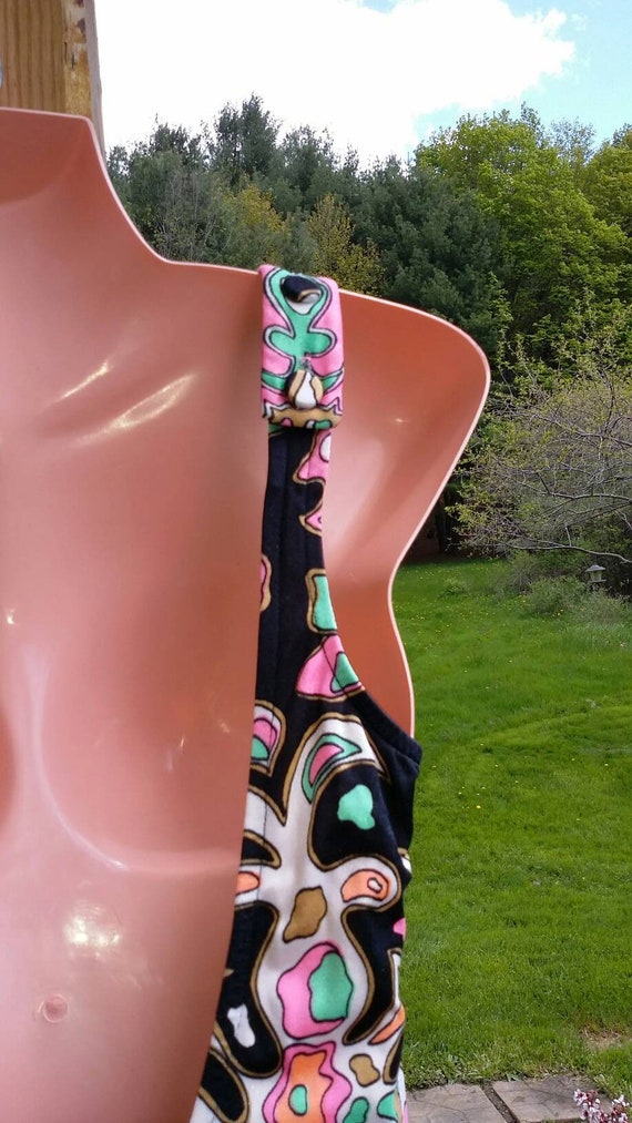 Groovy Print Mod One Piece Skirted Swimsuit - image 2