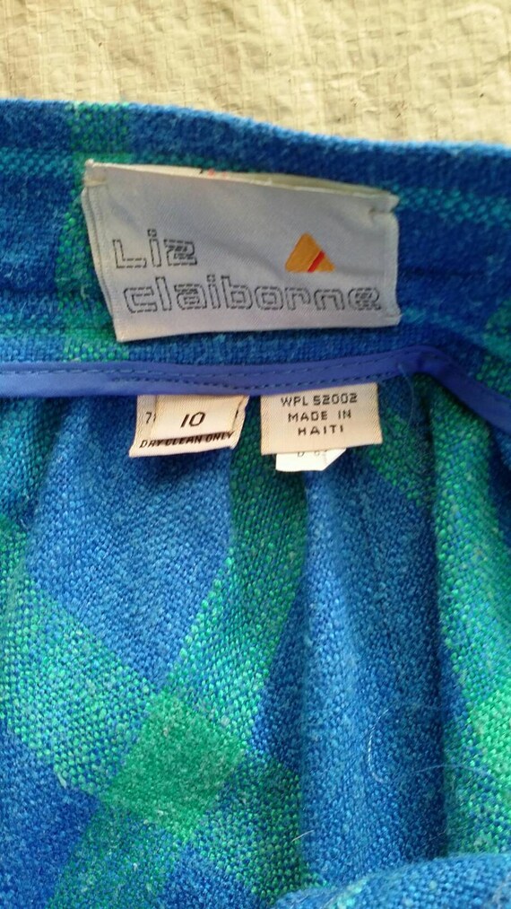Luxurious Liz Claiborne Plaid Full Skirt - image 7