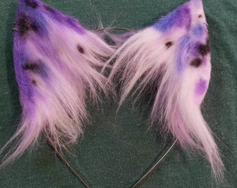 Purple Koi fish inspired Kitty Cosplay Ears