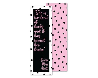 Alcott Quote Bookmark