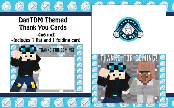 Dantdm Themed Digital Thank You Cards - dantdm roblox tycoon dantdm
