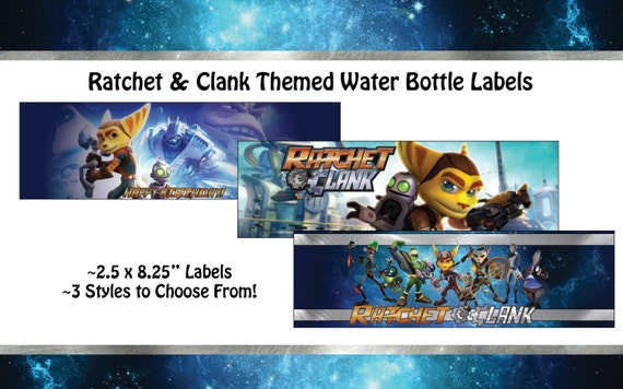 Ratchet And Clank Themed Bottle Labels Etsy - thai game on roblox pepsi man review youtube