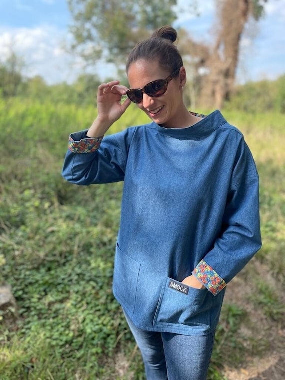 Womans Classic Denim SMOCK the cromer 