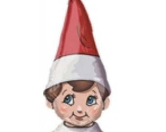 Elf Foil Ballon Party Decoration 98cm x 60cm Elf Foil Ballon Party Decoration 98cm x 60cm