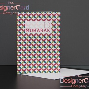 Cartão Eid colorido Cartão islâmico Eid Mubarak Ramadan