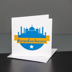 Conjunto de 9 cartões Eid + Ramadan Cartão islâmico Eid Mubarak Ramadan