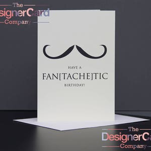 Geburtstag Karte - Fan [Tache] Tic Schnurrbart Humor