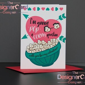 Humour Pop une carte de Saint Valentin drôle ringard Question veux-tu être mon Valentin