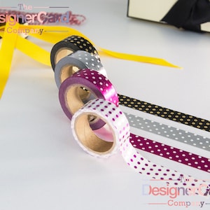 Gemengde Pack folie afgedrukt metalen Polka Dot Washi Tape-Masking Tape Spots Dots