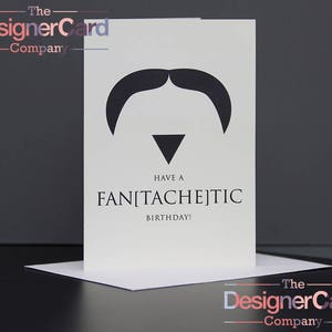 Humor Geburtstag Karte - Fan [Tache] Tic Santana-Schnurrbart