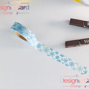 Blue Winter Snowflake Washi Tape Christmas Xmas Snow