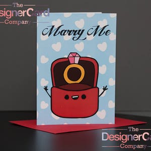Met Me trouwen Ring vak teken liefde verjaardag Valentines Day Card