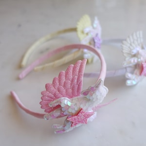 Unicorn Sequin Headband, Girl Headband | Toddler Headband | Girls Hair Accessories | Kids Arch Headband | Sparkle Glitter Spangle Headband