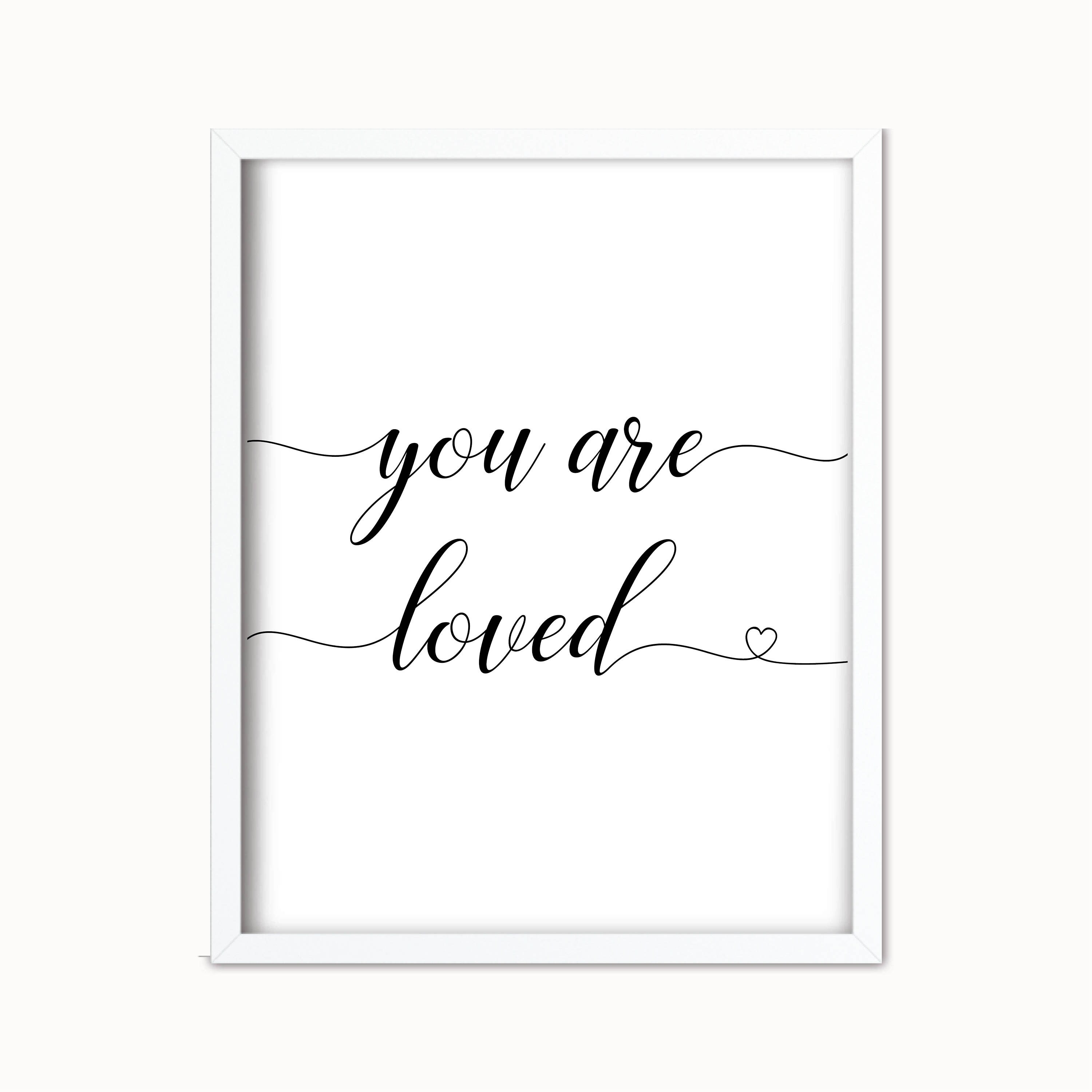 You Are Loved Print You Are Loved Nursery Printable | Etsy