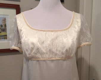 Jane Austen Regency Gown b y Iblamejanetoo - U.S. Size 8