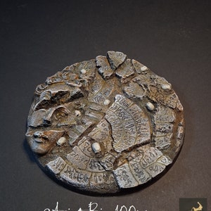 100mm Round Resin Base Terrain Scenery Ancient Ruins