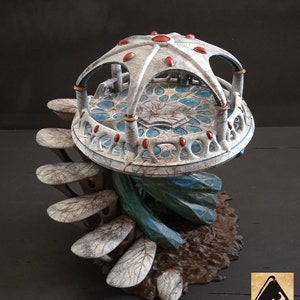 3D Printed Craftworld Eldar Εthrium Scenery Terrain - for War Games 28mm/32mm Painted