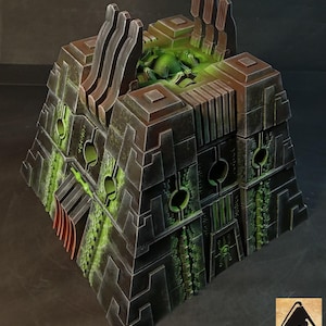 3D Printed Xenos Alien Pyramid B Karnac Scenery Terrain for War Games 28-32mm Painted