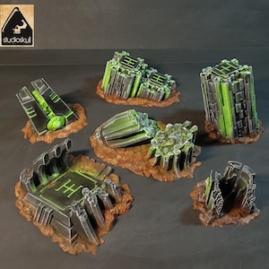 3D Printed Ruins of Karnac Xenos Alien Scenery Terrain for War Games 28-32mm Painted