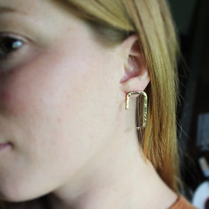 Squiggle Brass Earring Collection: 03 image 6
