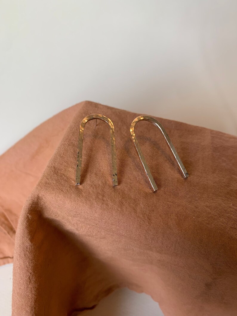 Squiggle Brass Earring Collection: 06 image 2