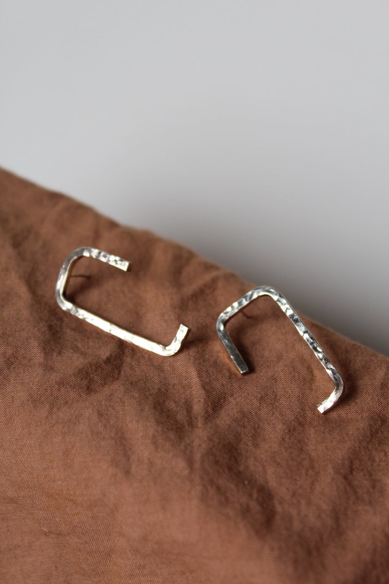Squiggle Brass Earring Collection: 03 image 5