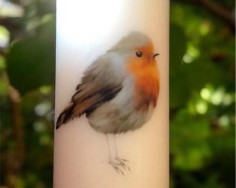 Robin memorial Candle, Decorative Home Decor
