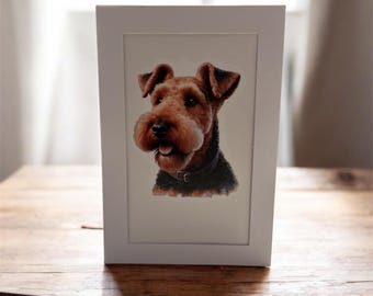 Dog Breed Greetings Card: 6x4 Framed Keepsake for Gifting