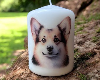 Corgi Dog Candle, Unscented Home Decor