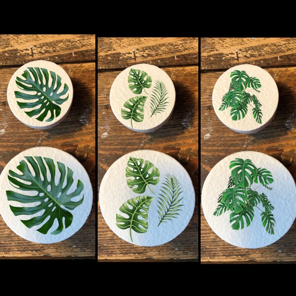 Painted Wood Knobs Etsy UK