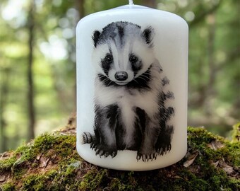 Badger Candle: Decorative Deer Candle, Home Decor