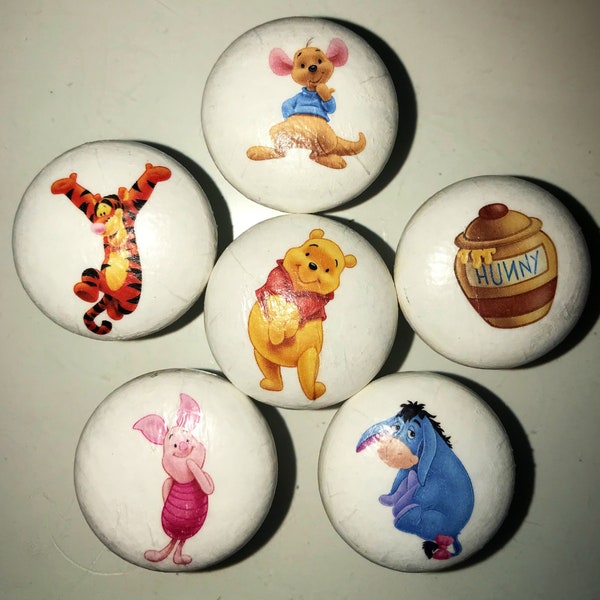 Winnie Posts Winnie the Pooh Door Knobs - Etsy