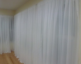Chiffon Curtains Etsy