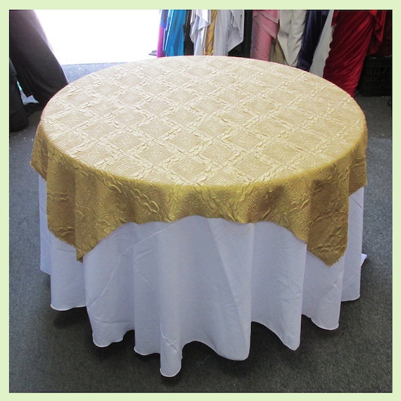 ArtOFabric Decorative Cotton Table Overlay in Black and White Stripped 58x58 Inch