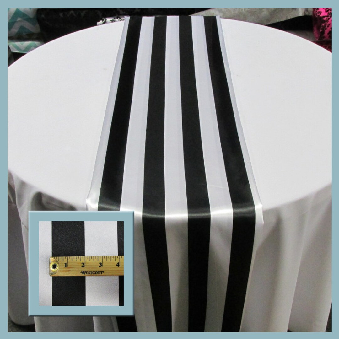 4 Pieces Table Runner Stripe 2 Charmeuse . 14 X Etsy