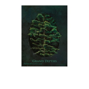 Fir Tree Magnet | Original Oil Painting Print on Fridge Magnet | Grand/Balsam Fir | Forest Scene | Canadian Artist | British Columbia Art