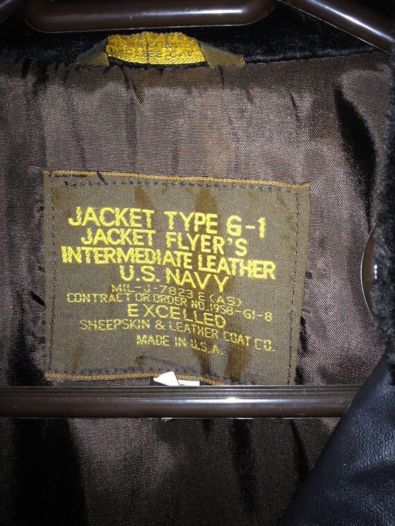 Leather Flight Jacket Type G~1 U.S. Navy