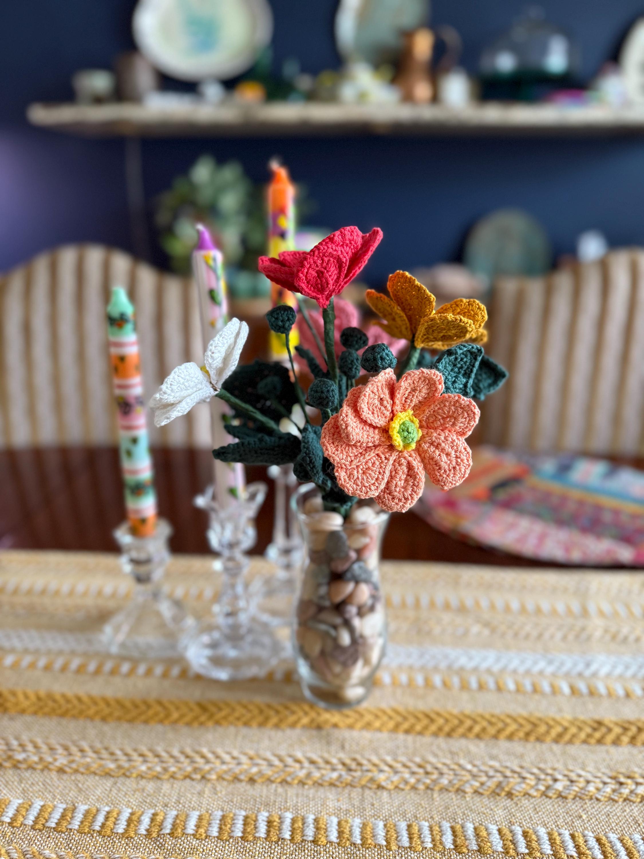 Forever Bouquet Crochet Flowers Icelandic Poppies - Etsy